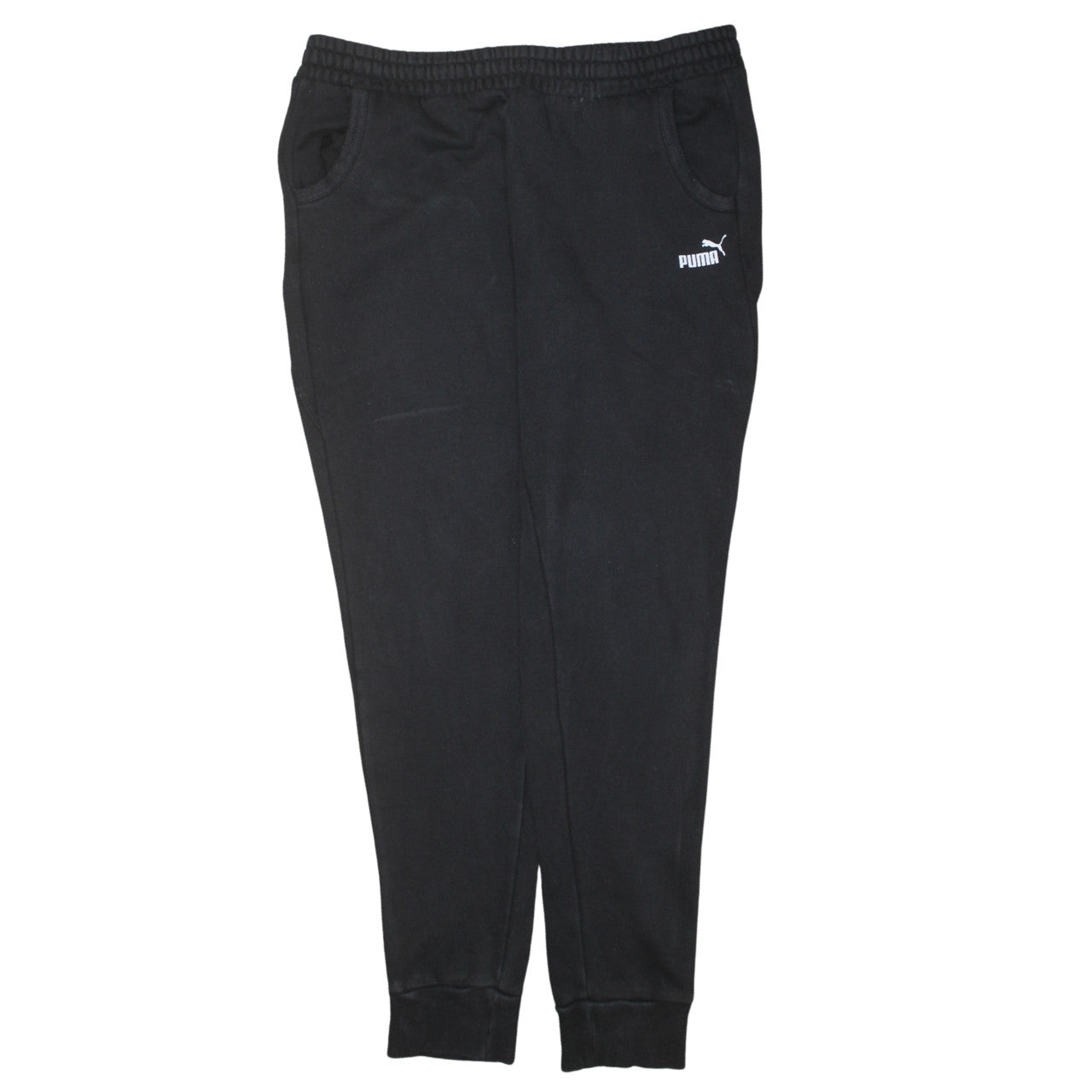 Mens UK Size XL PUMA Regular Fit Jogger Black Trousers