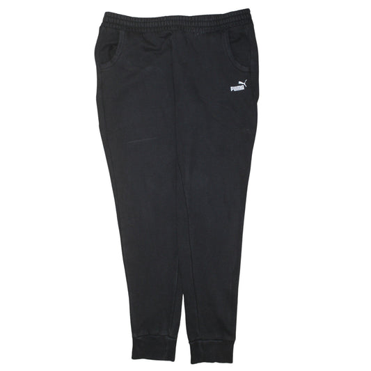 Mens UK Size XL PUMA Regular Fit Jogger Black Trousers