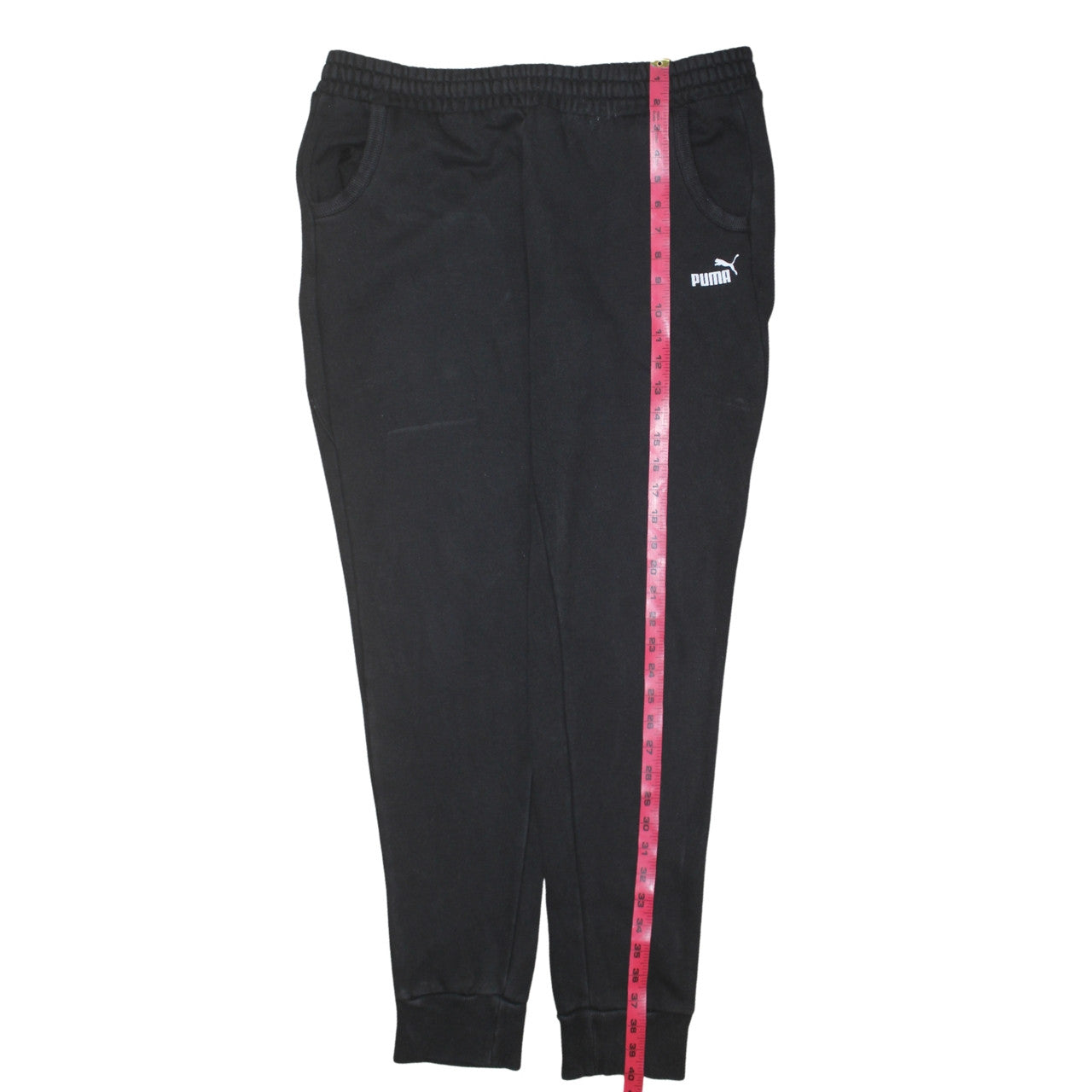 Mens UK Size XL PUMA Regular Fit Jogger Black Trousers
