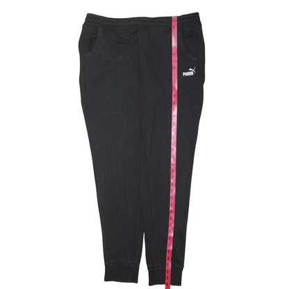 Mens UK Size XL PUMA Regular Fit Jogger Black Trousers