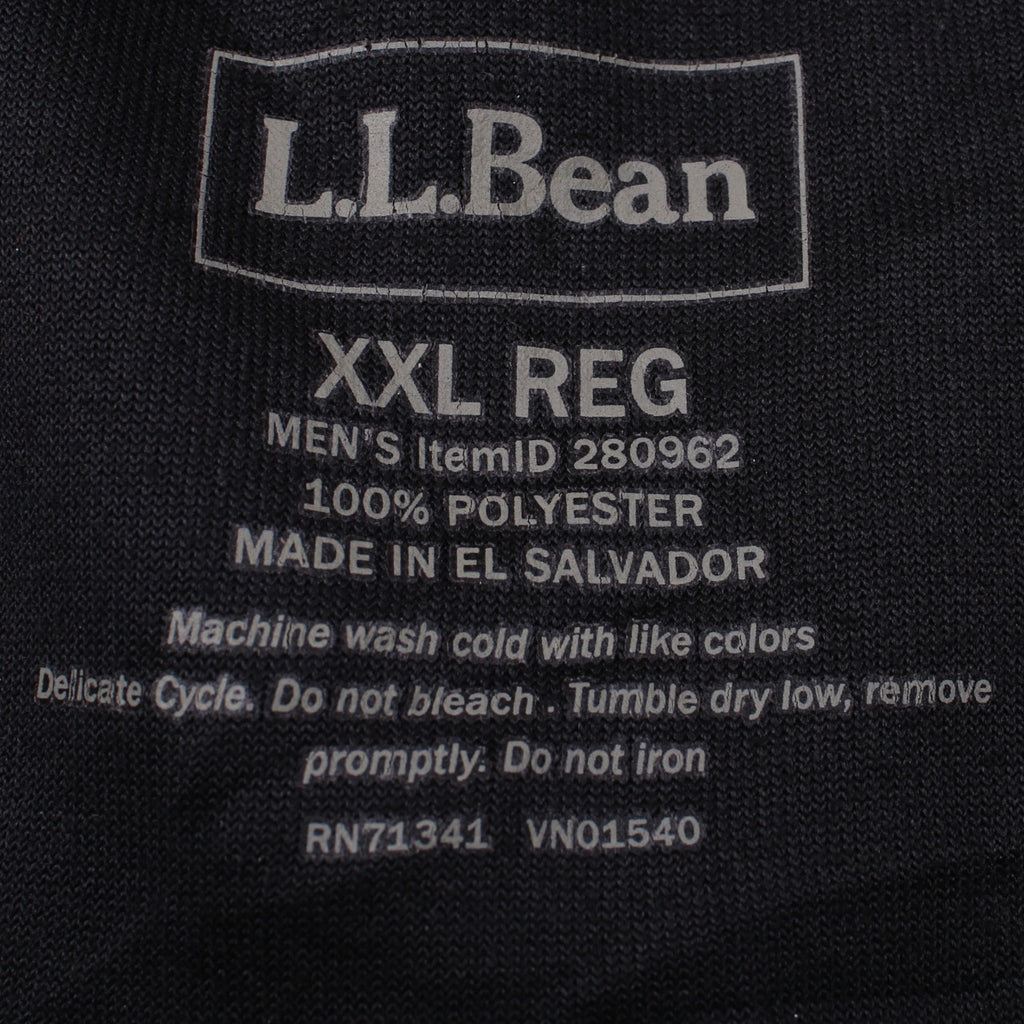 Mens UK Size 2XL L.L.Bean Black Pullover Sweatshirt