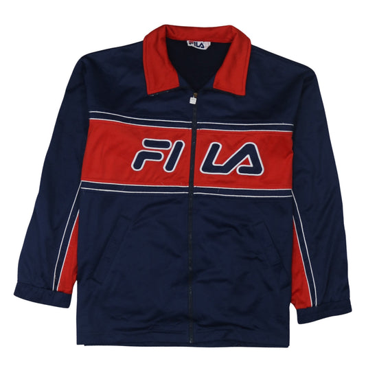 Mens UK Size L FILA Blue Gym & Training Running & Jogging Walking Jacket