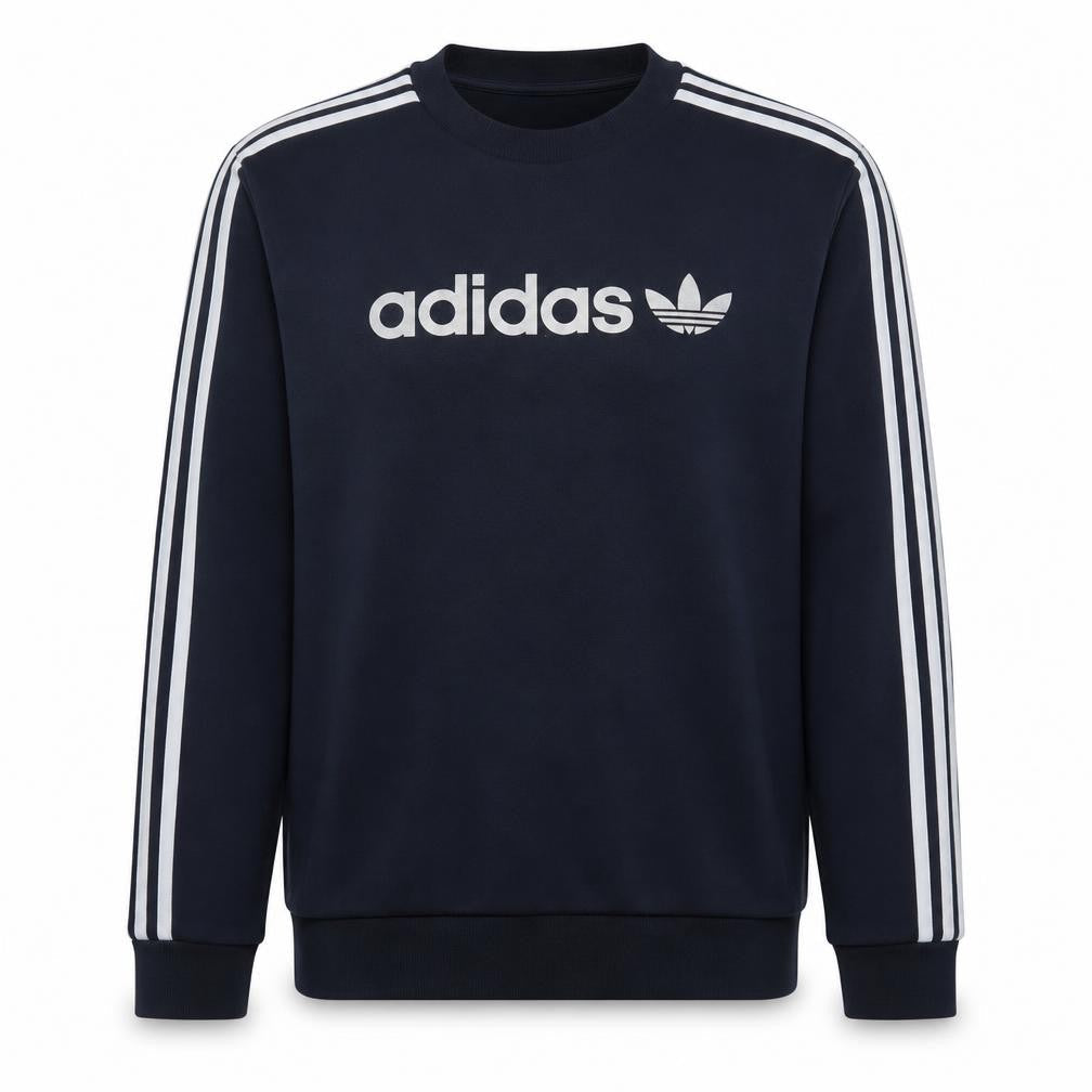 Mens UK Size M adidas Blue Pullover Sweatshirt