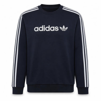 Mens UK Size M adidas Blue Pullover Sweatshirt