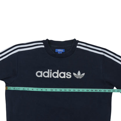 Mens UK Size M adidas Blue Pullover Sweatshirt