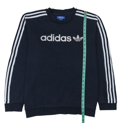 Mens UK Size M adidas Blue Pullover Sweatshirt