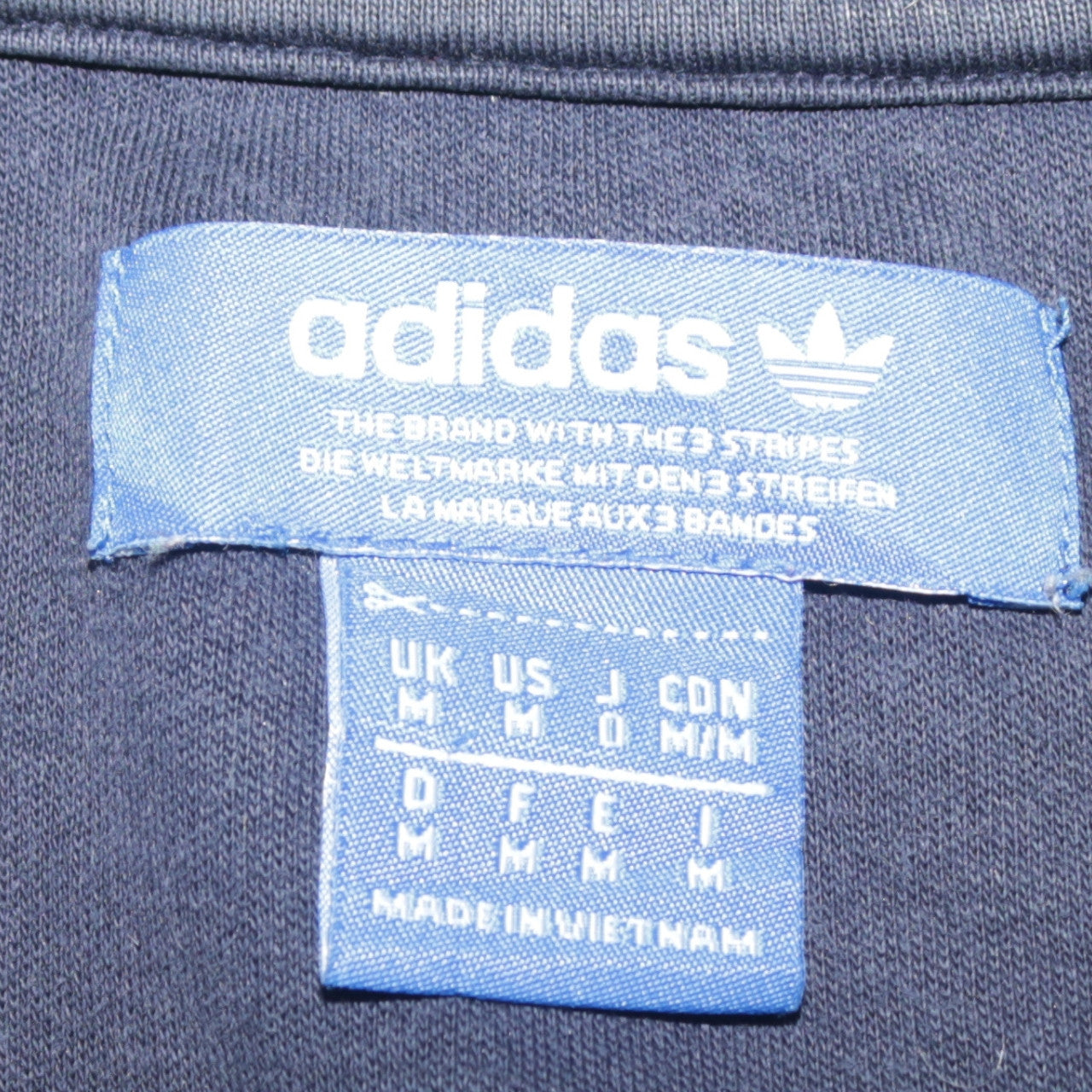 Mens UK Size M adidas Blue Pullover Sweatshirt