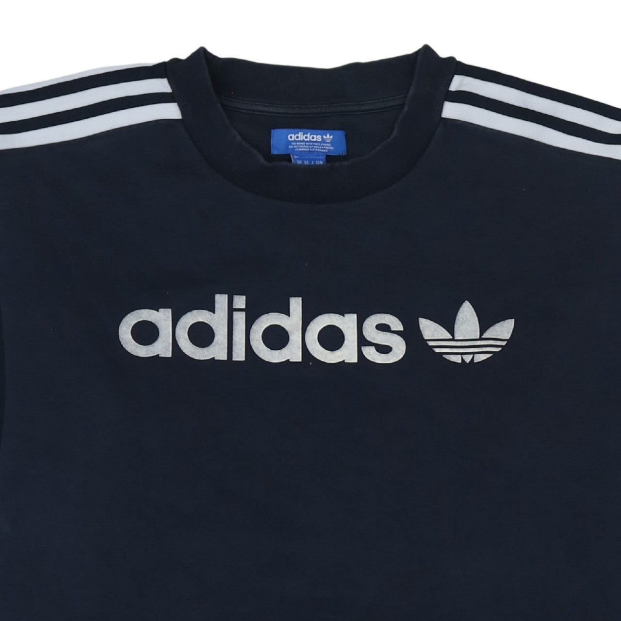 Mens UK Size M adidas Blue Pullover Sweatshirt