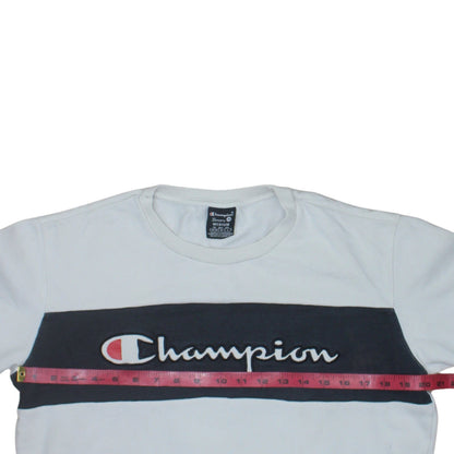 Mens UK Size M Champion White Pullover Sweatshirt