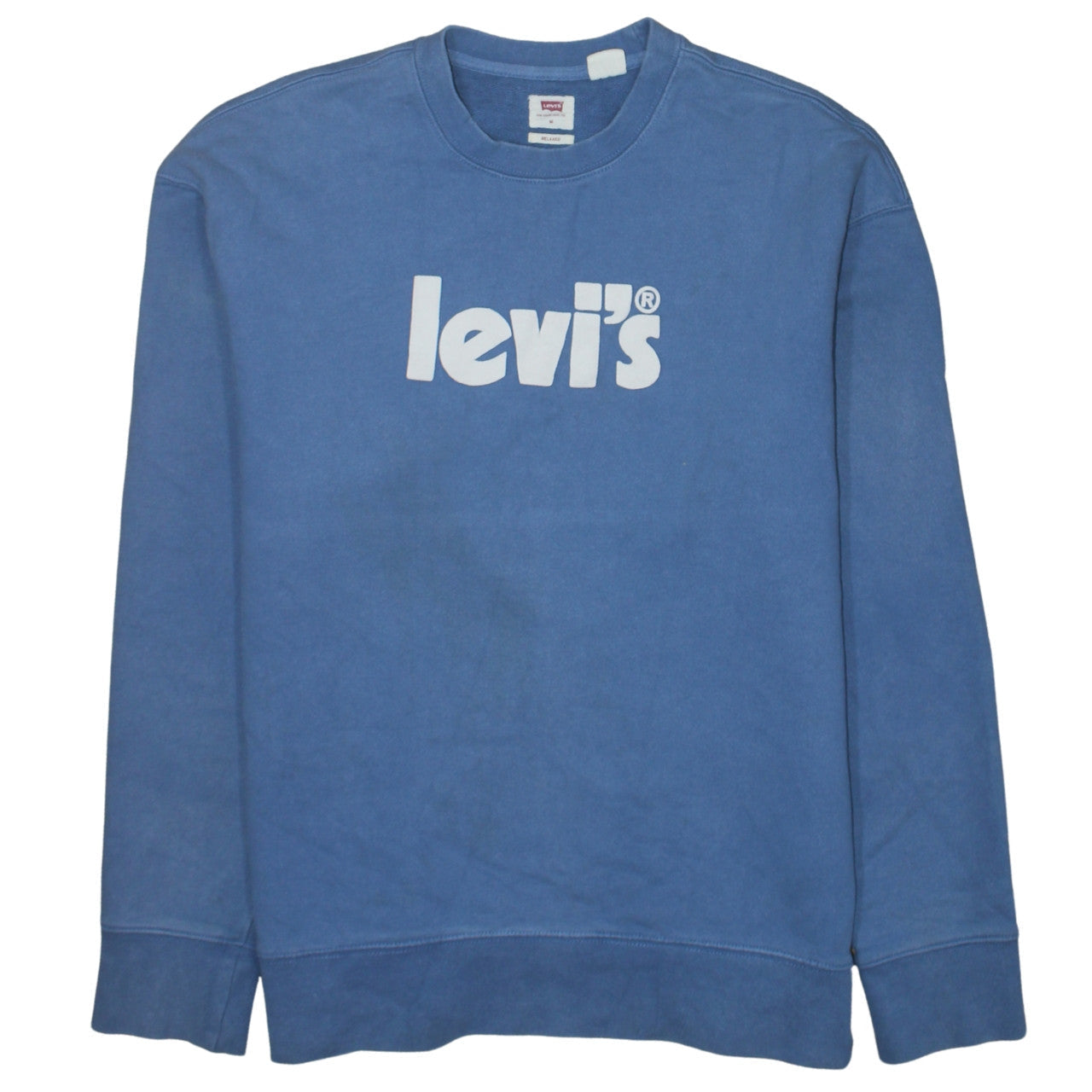 Mens UK Size M Levi's Blue Pullover Sweatshirt