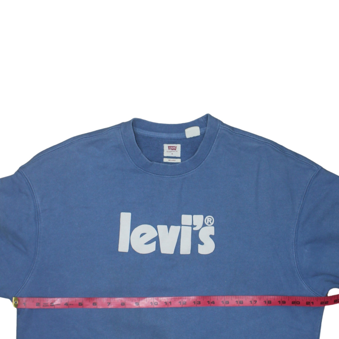 Mens UK Size M Levi's Blue Pullover Sweatshirt