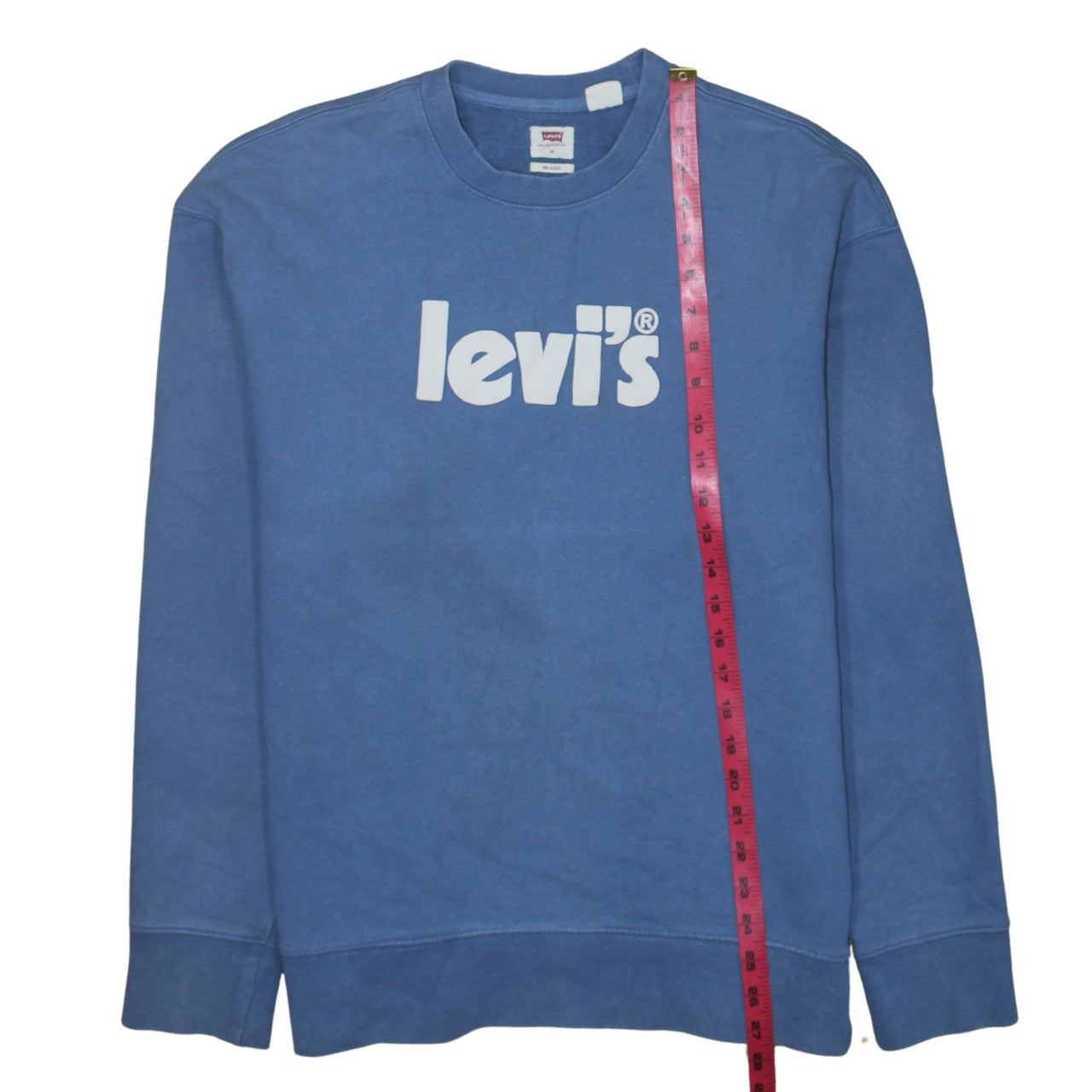 Mens UK Size M Levi's Blue Pullover Sweatshirt