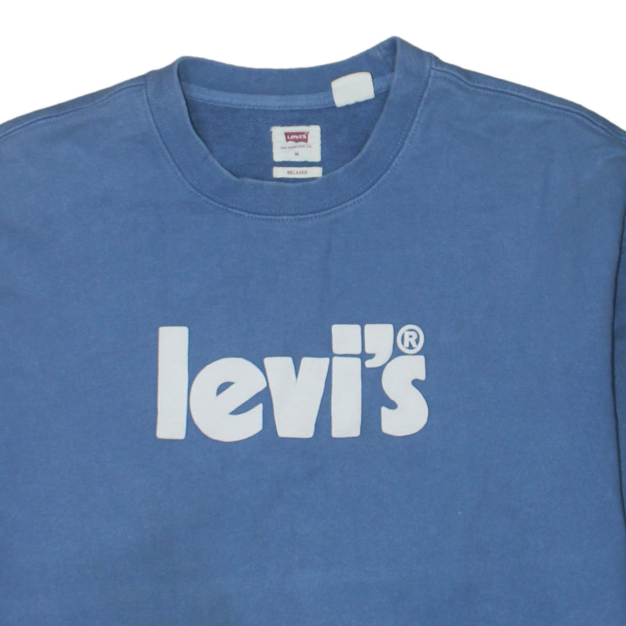 Mens UK Size M Levi's Blue Pullover Sweatshirt