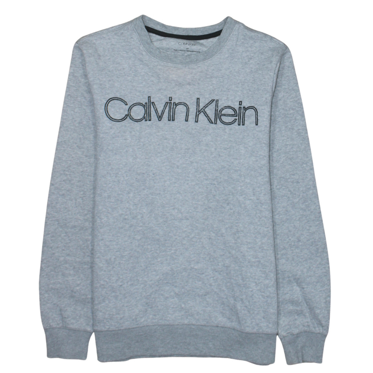 Mens UK Size S Calvin Klein Grey Pullover Sweatshirt