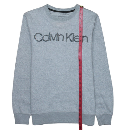 Mens UK Size S Calvin Klein Grey Pullover Sweatshirt