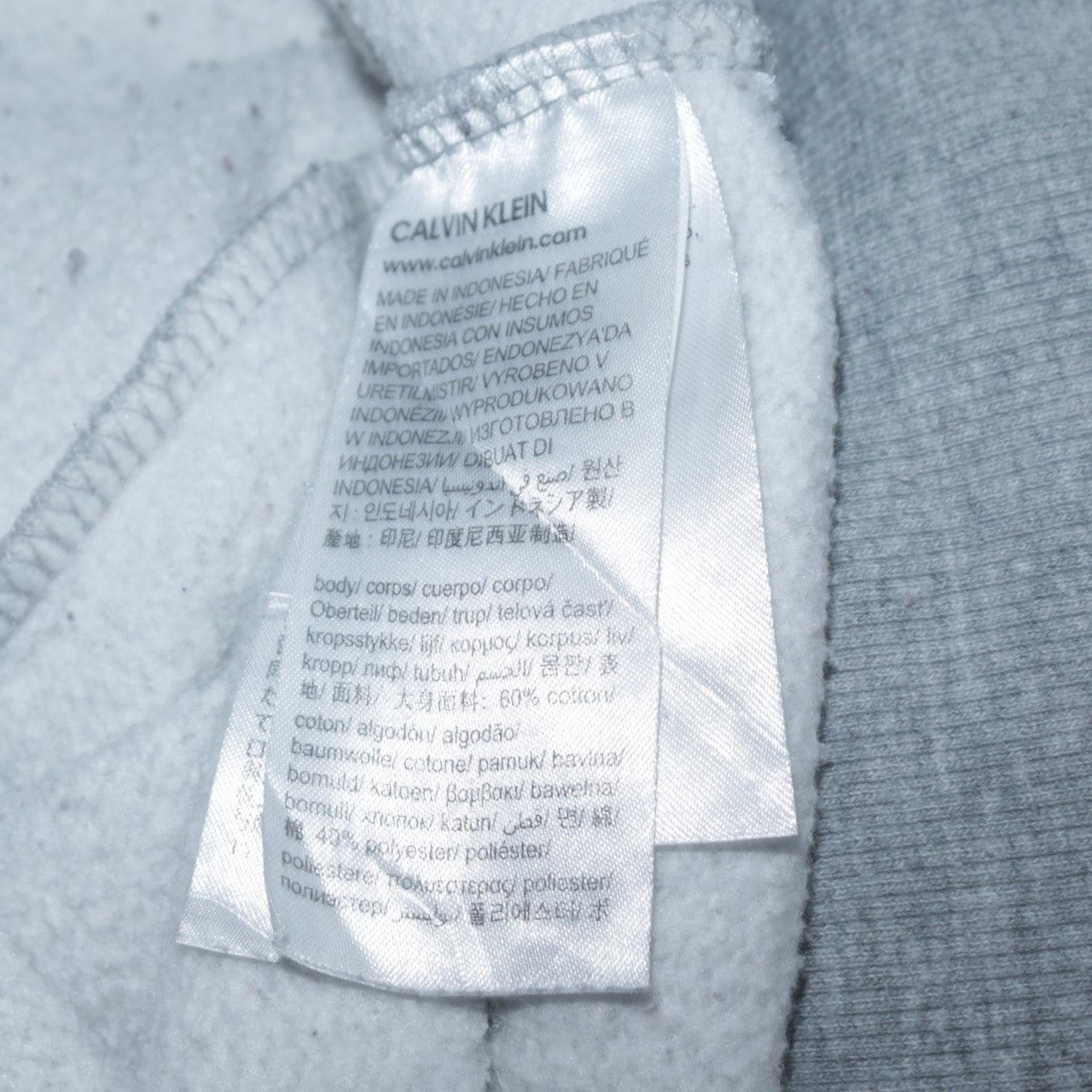 Mens UK Size S Calvin Klein Grey Pullover Sweatshirt