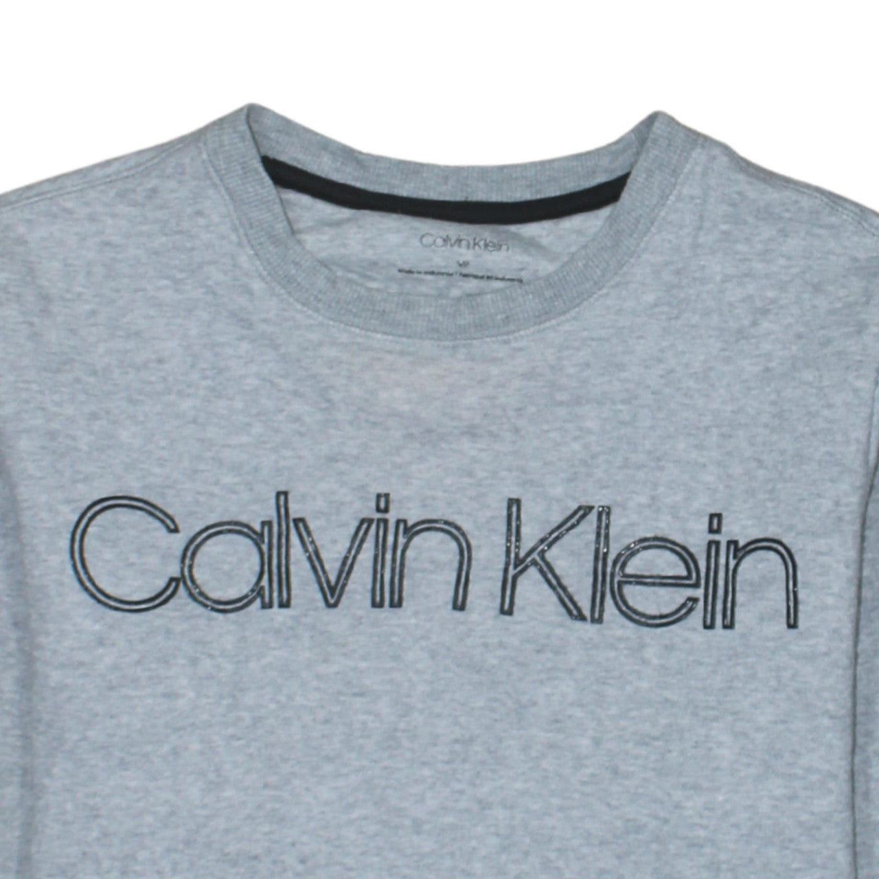 Mens UK Size S Calvin Klein Grey Pullover Sweatshirt