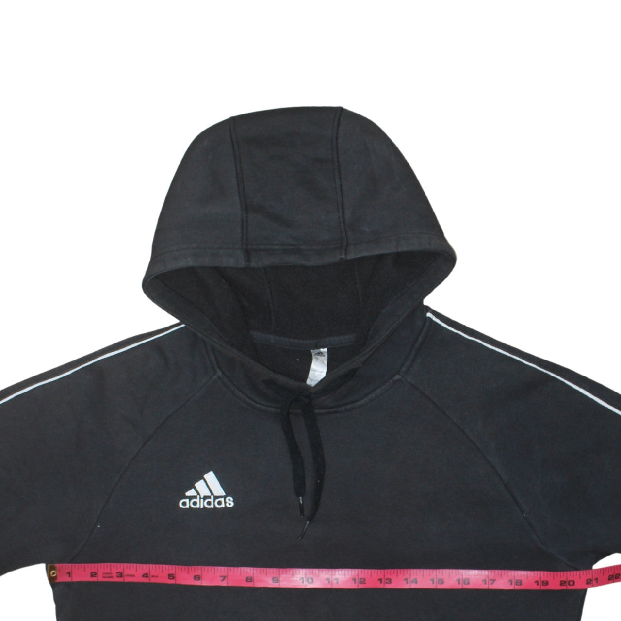 Mens UK Size M adidas Black Pullover Hoodie