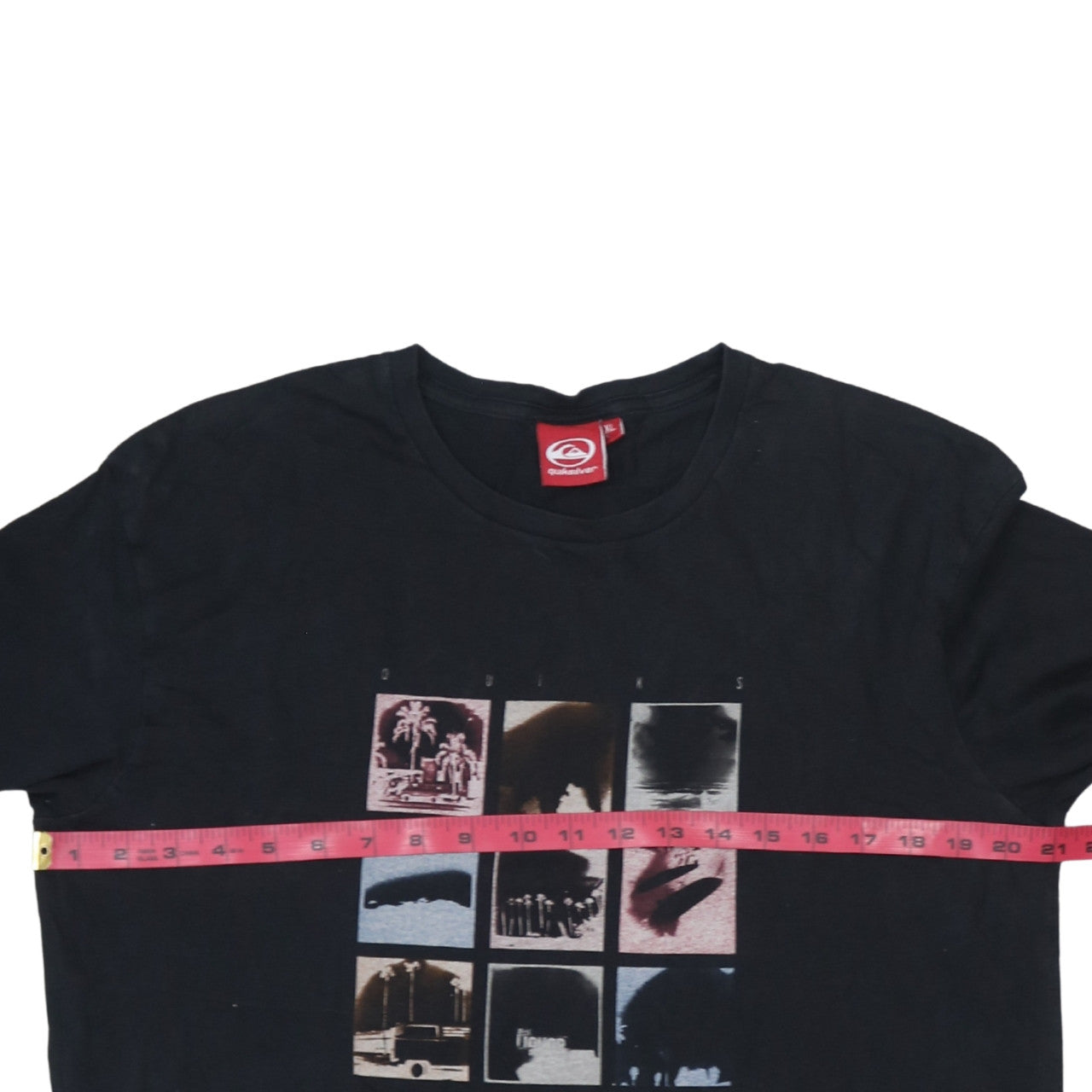 Quiksilver Men's Black XL Long Sleeve Graphic Surf T-Shirt