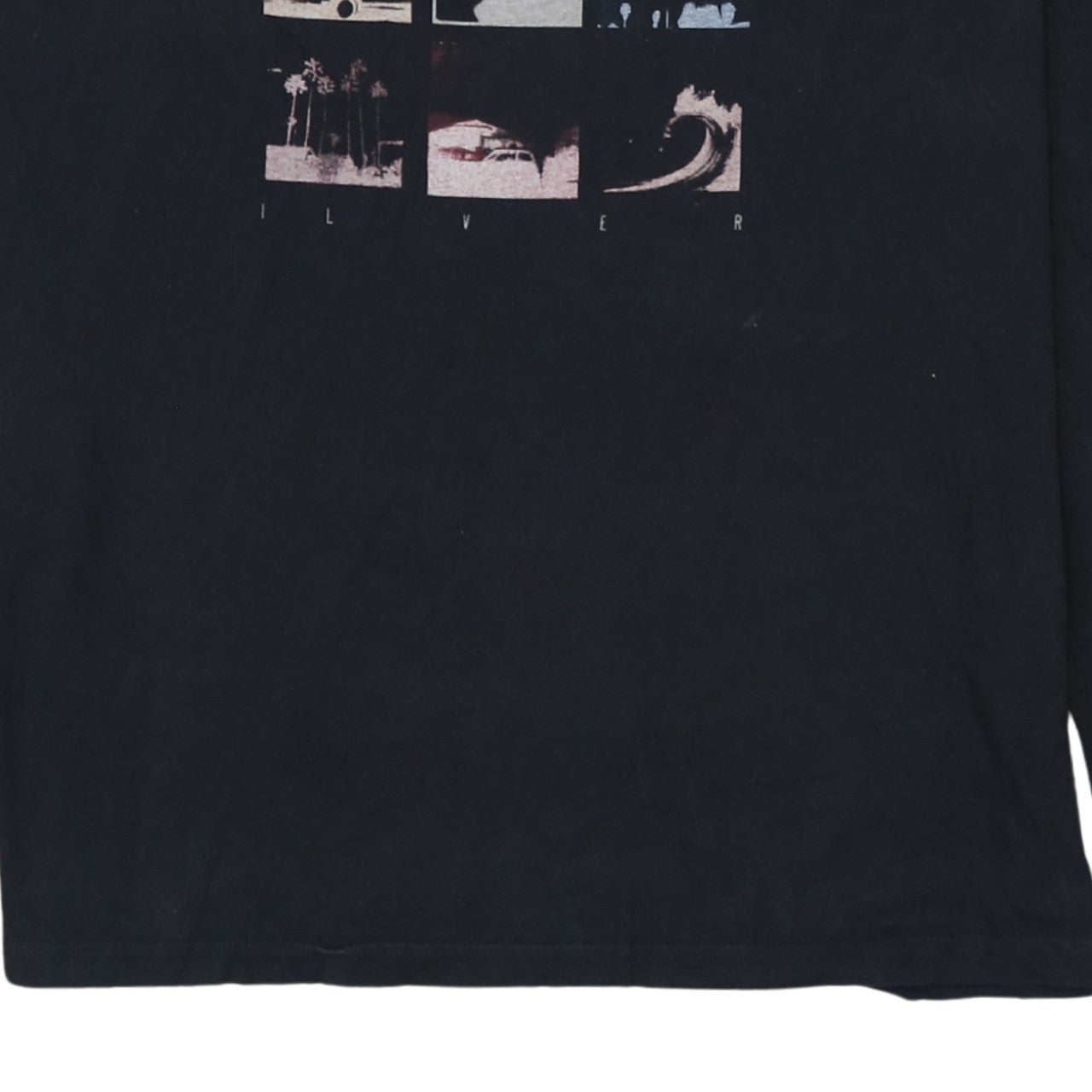 Quiksilver Men's Black XL Long Sleeve Graphic Surf T-Shirt