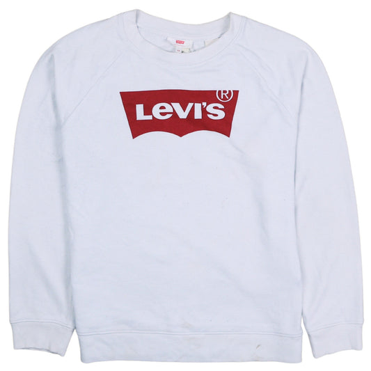 Mens UK Size XS Levi's White Pullover Sweatshirt