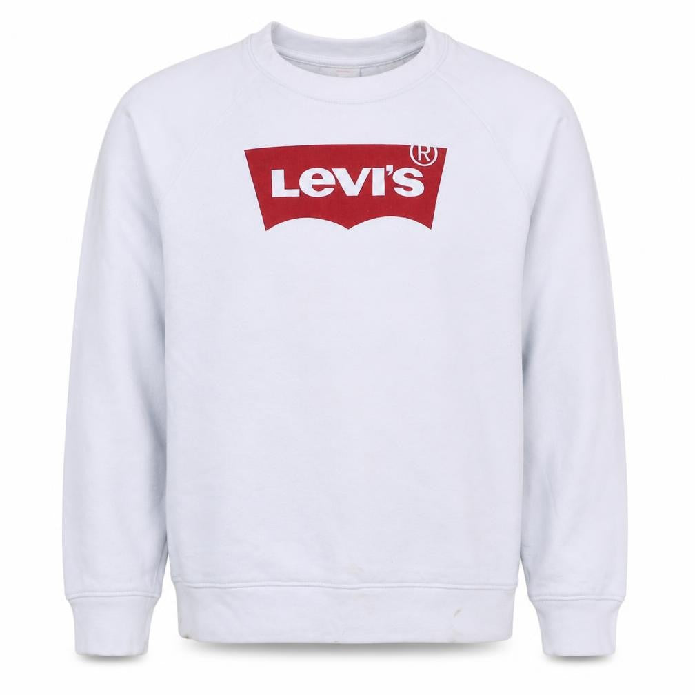Mens UK Size XS Levi's White Pullover Sweatshirt