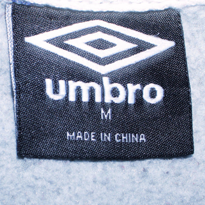 Mens UK Size M Umbro Grey Pullover Hoodie