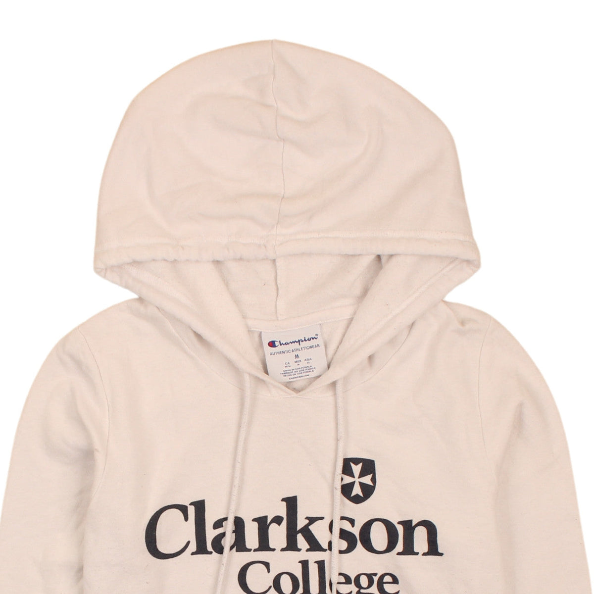 Mens UK Size M Champion Beige Pullover Hoodie