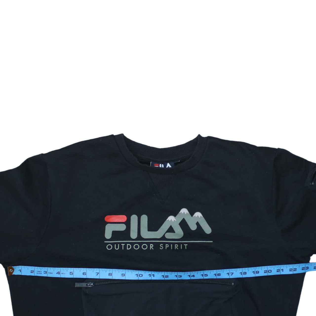 Mens UK Size S FILA Black Pullover Sweatshirt