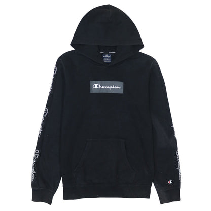 Mens UK Size XS Champion Black Pullover Hoodie