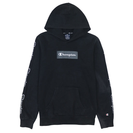 Mens UK Size XS Champion Black Pullover Hoodie
