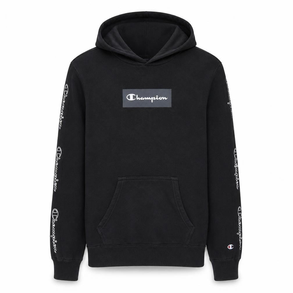 Mens UK Size XS Champion Black Pullover Hoodie