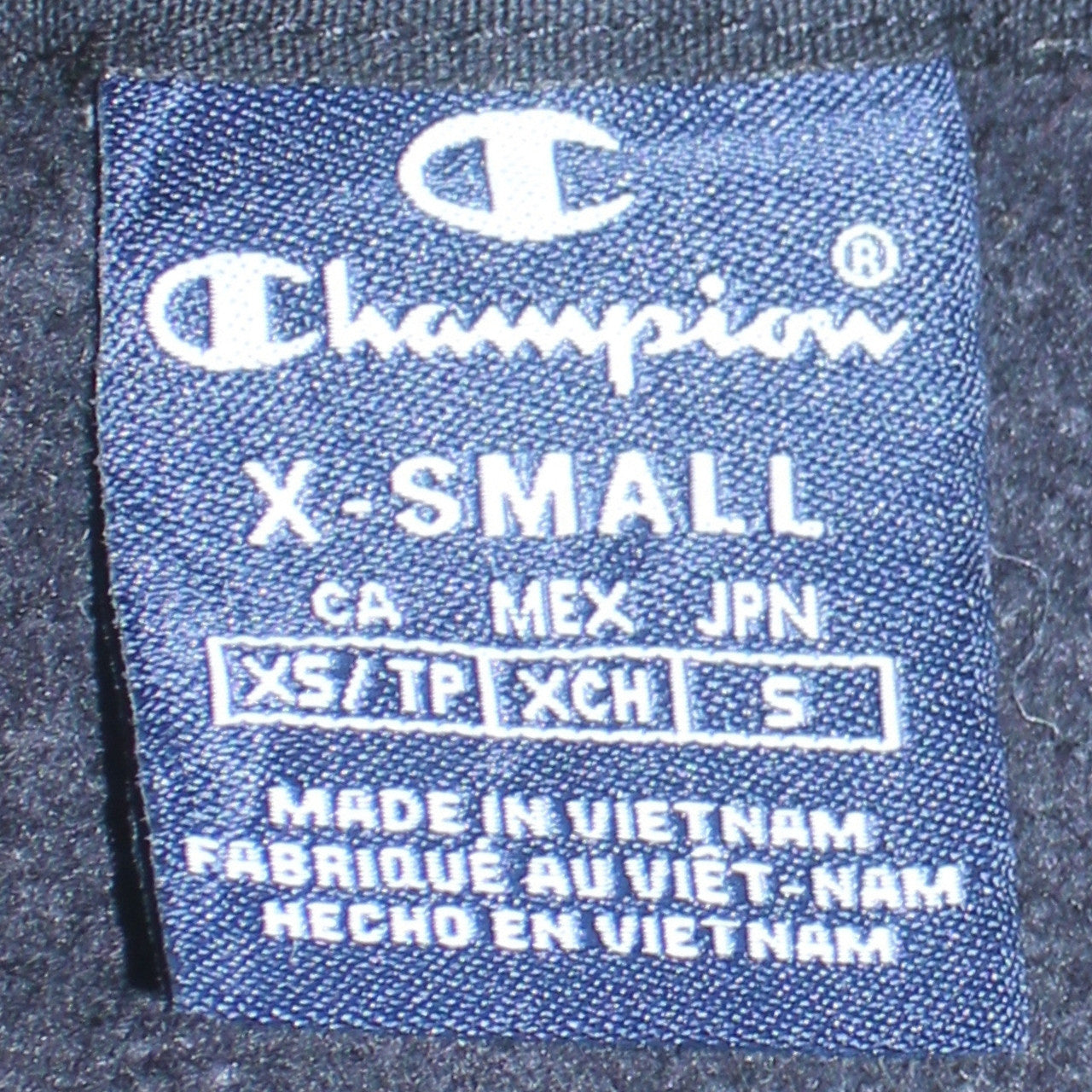 Mens UK Size XS Champion Black Pullover Hoodie