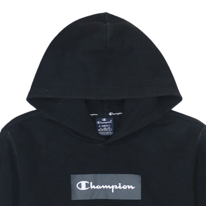 Mens UK Size XS Champion Black Pullover Hoodie