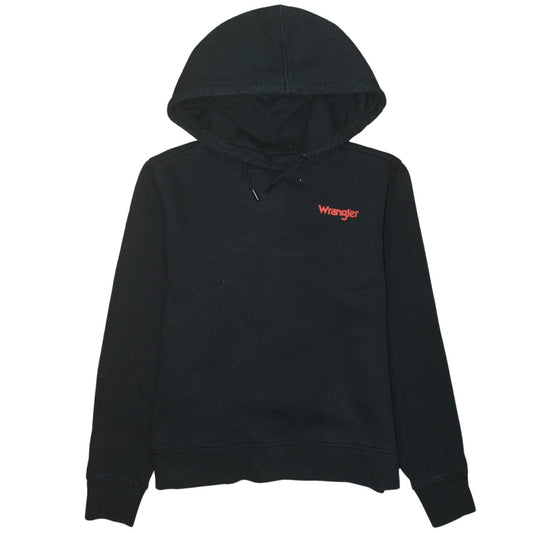 Womens UK Size S Wrangler Black Pullover Hoodie