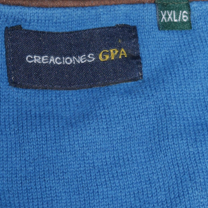 Mens UK Size 2XL Creaciones GPA Blue Pullover Jumper