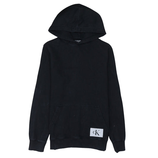 Mens UK Size L Calvin Klein Black Pullover Hoodie