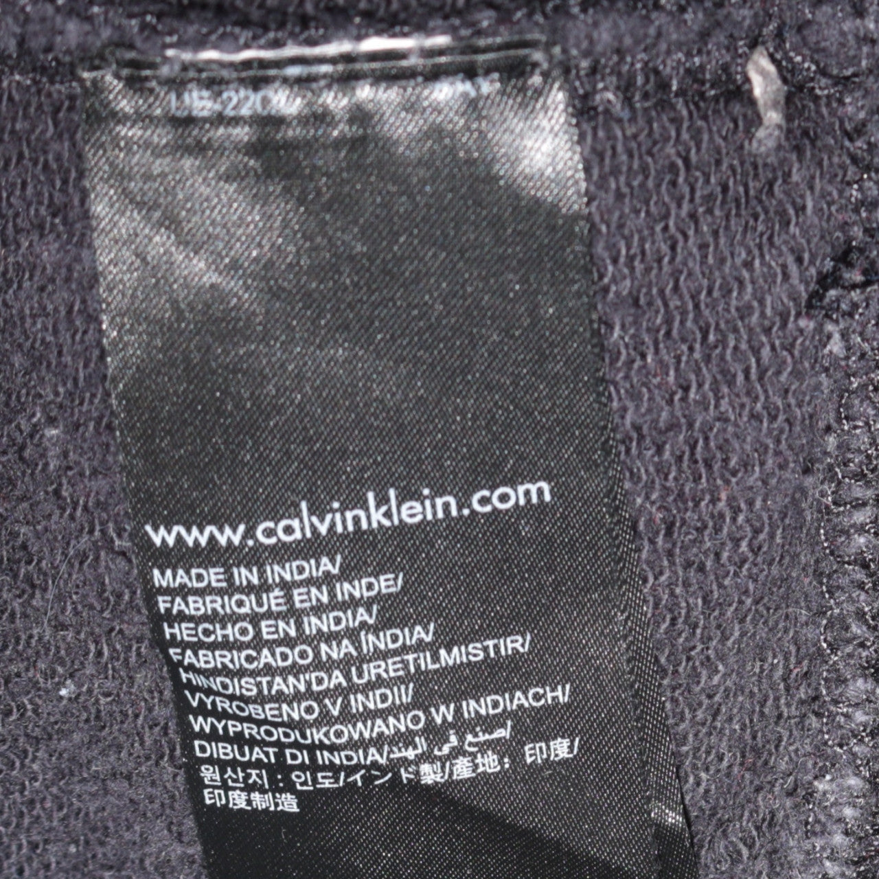 Mens UK Size L Calvin Klein Black Pullover Hoodie