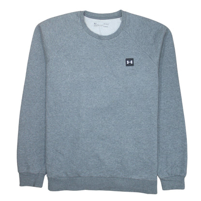 Mens UK Size L Under armour Grey Pullover Sweatshirt
