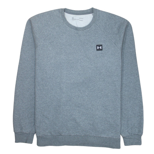 Mens UK Size L Under armour Grey Pullover Sweatshirt