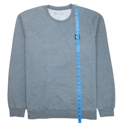 Mens UK Size L Under armour Grey Pullover Sweatshirt