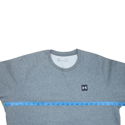 Mens UK Size L Under armour Grey Pullover Sweatshirt