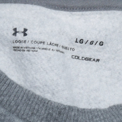 Mens UK Size L Under armour Grey Pullover Sweatshirt