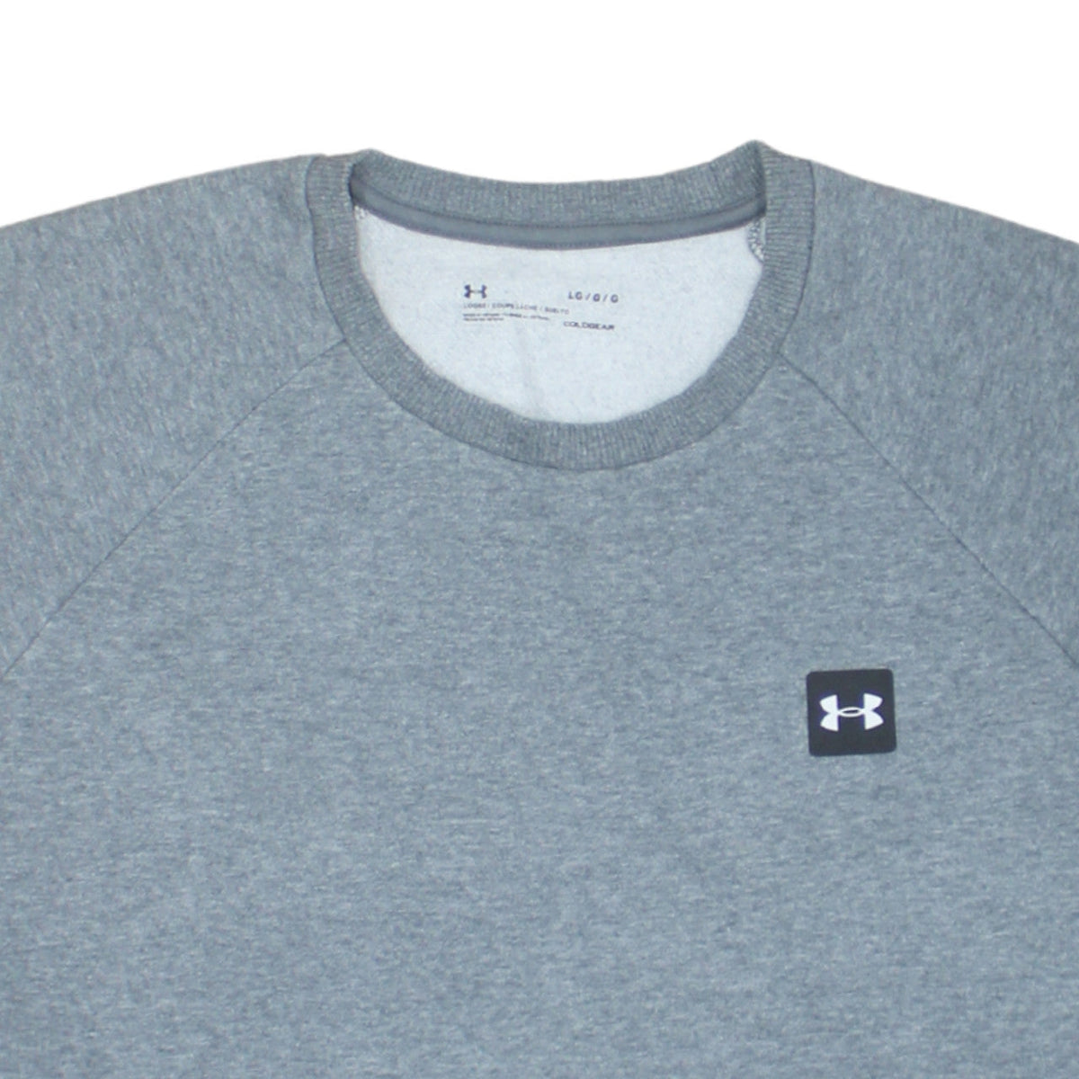 Mens UK Size L Under armour Grey Pullover Sweatshirt