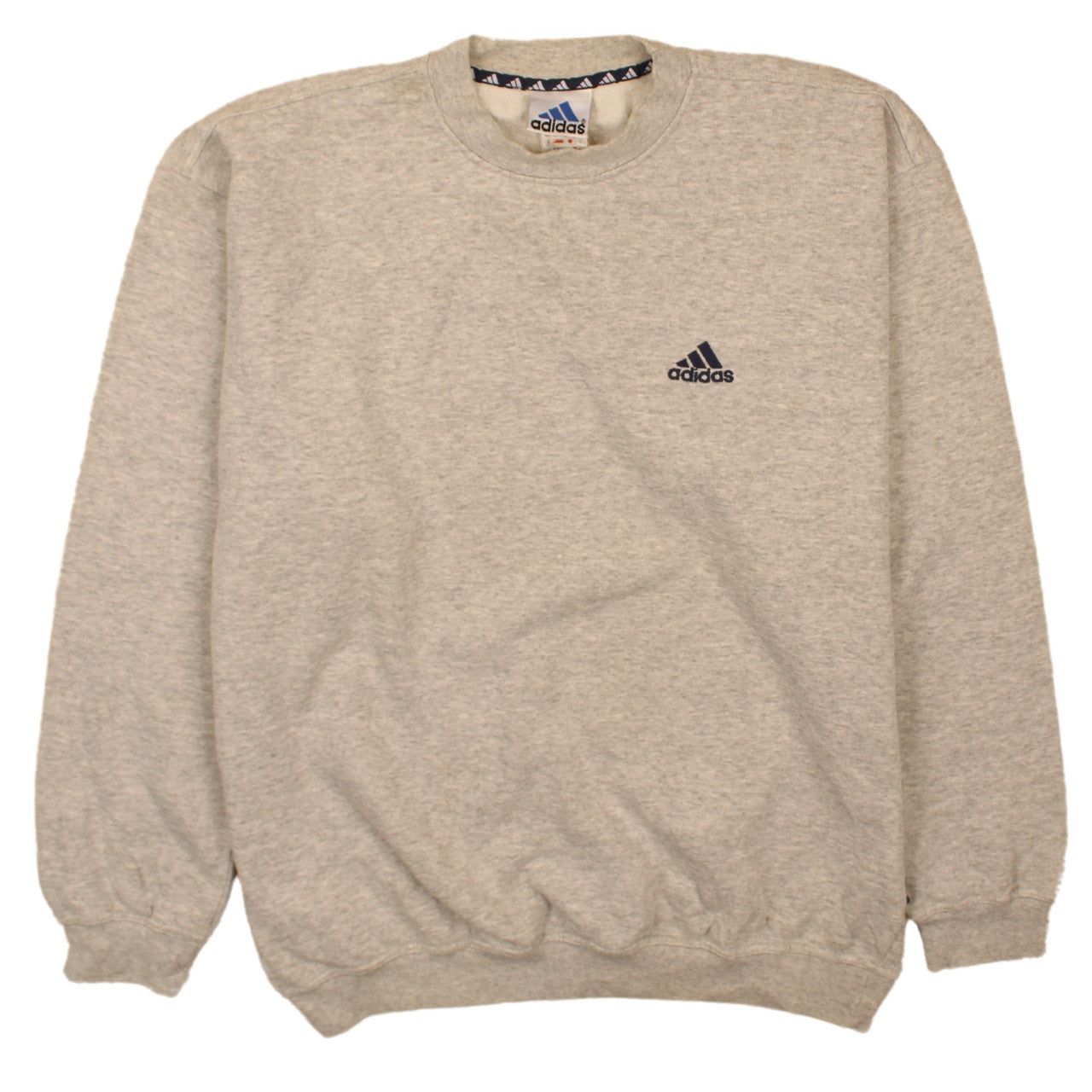 Mens UK Size L adidas Beige Pullover Sweatshirt