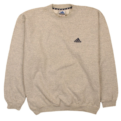 Mens UK Size L adidas Beige Pullover Sweatshirt