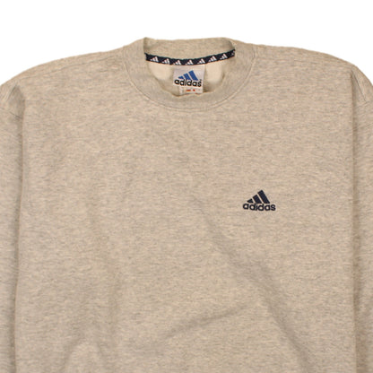 Mens UK Size L adidas Beige Pullover Sweatshirt