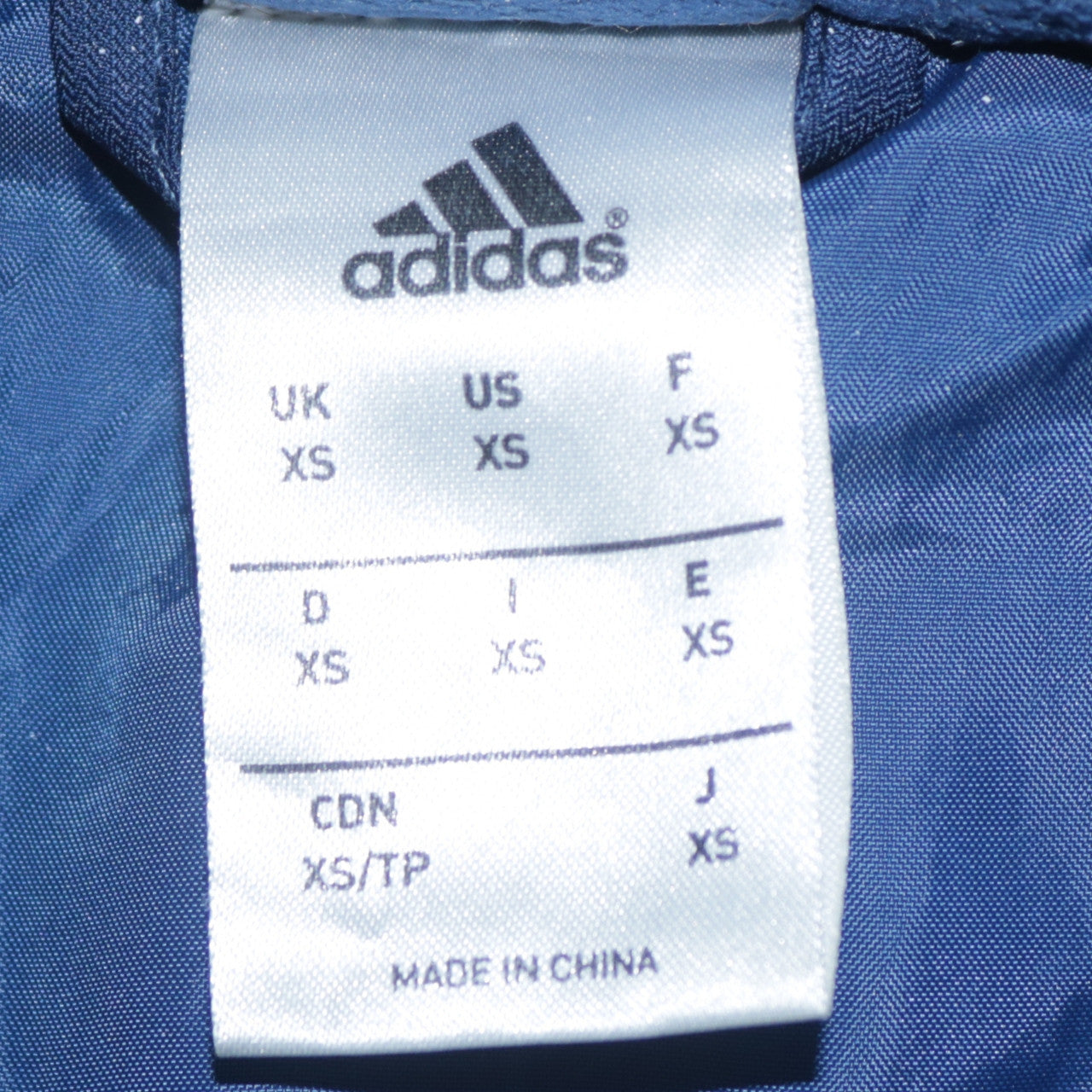 Mens UK Size XS adidas Blue Football Running & Jogging Gym & Training Jacket
