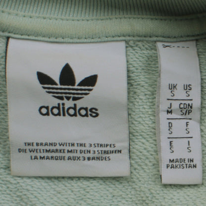Womens UK Size S adidas Green Pullover Sweatshirt