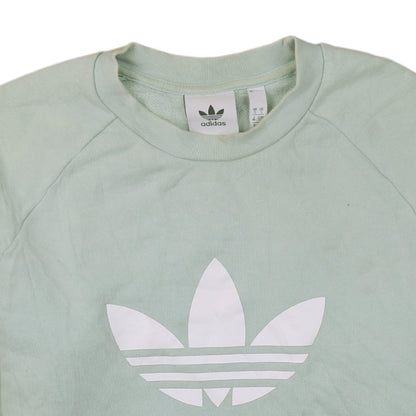 Womens UK Size S adidas Green Pullover Sweatshirt